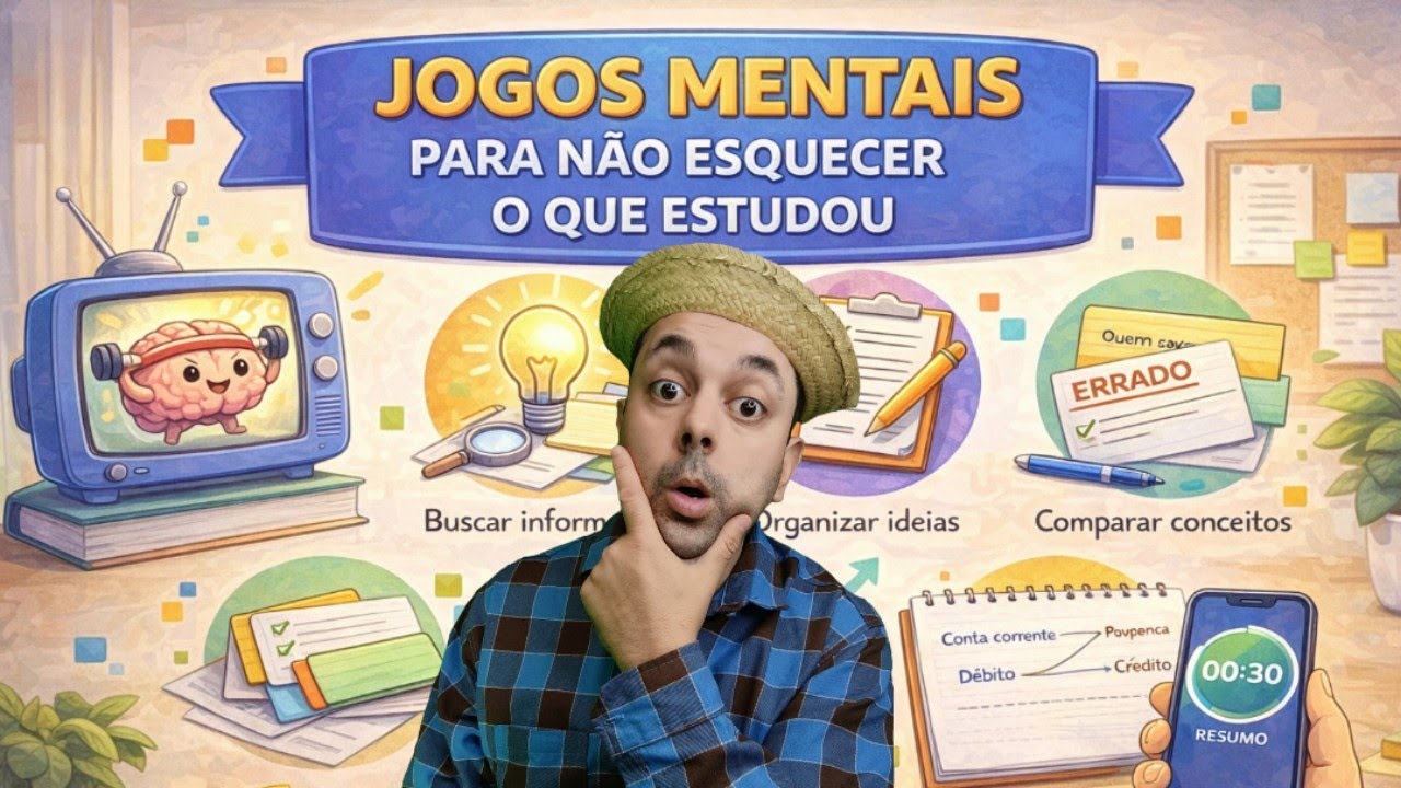 📺 JOGOS MENTAIS PARA NÃO ESQUECER O QUE ESTUDOU