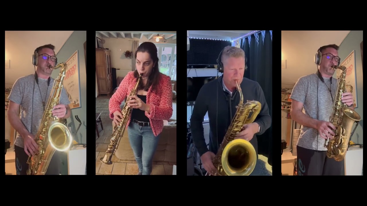 Golden Kpop demon hunter sax quatuor cover