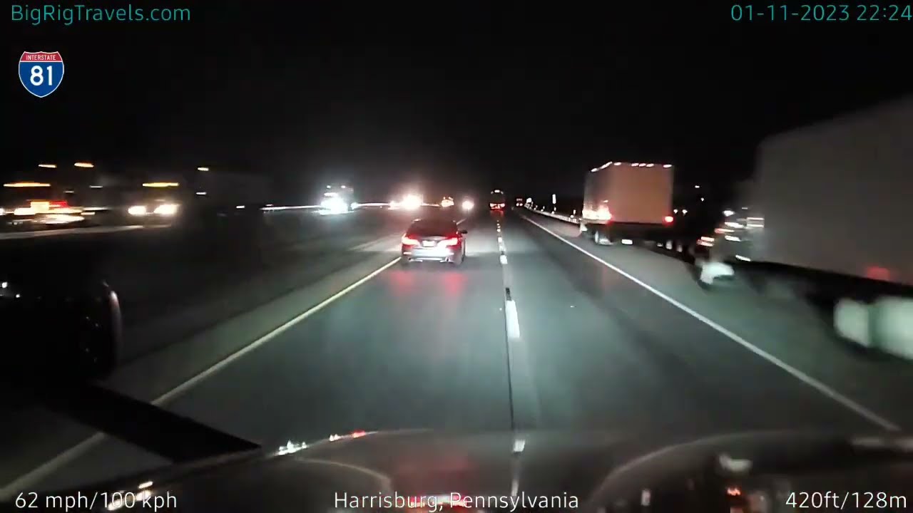 BigRigTravels LIVE | Harrisburg to Jonestown, PA (1/11/23 10:09 PM)