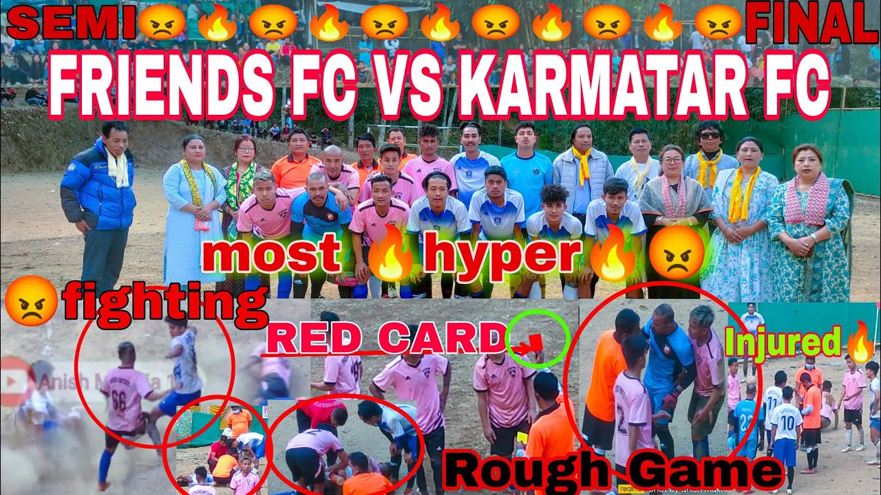 🔥FIGHTING🔥😡 REVENGE IN FOOTBALL KARMATAR FC ASHOK 7 VS FRIENDS FC DALI POLICE || Semi Final Match |