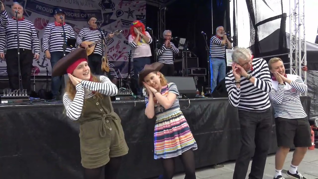 Falmouth Cornwall International Sea Shanties Festival 16th June 2024 Part 6 Sloopy Dog Shanties team