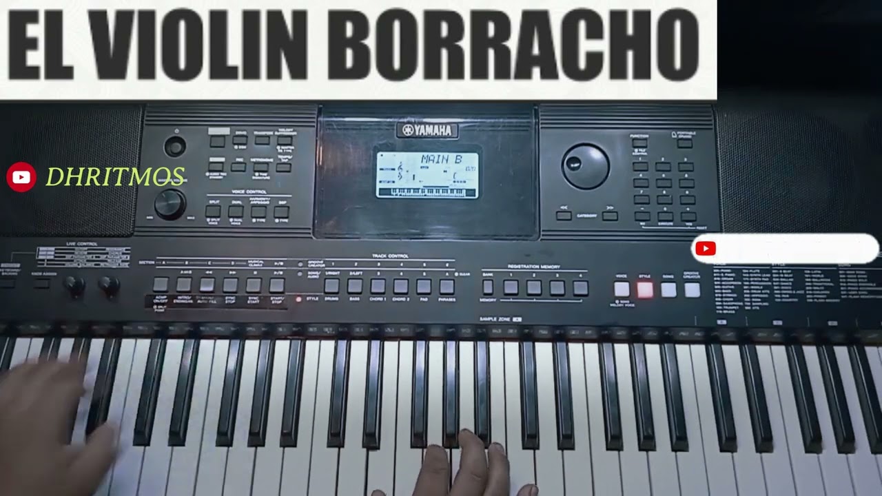 EL VIOLIN BORRACHO RITMO YAMAHA PSR-E, YPT, PSR-S, PSR