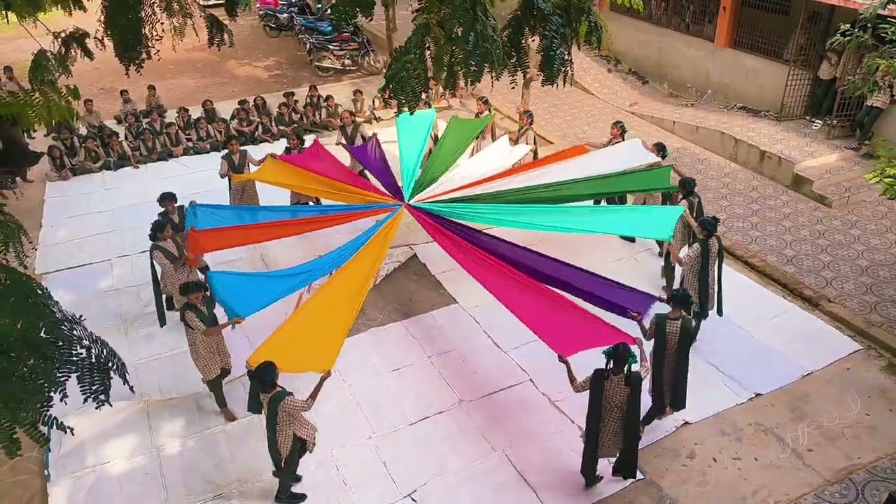 Saree drill@ ZPHS, VANNEPUDI