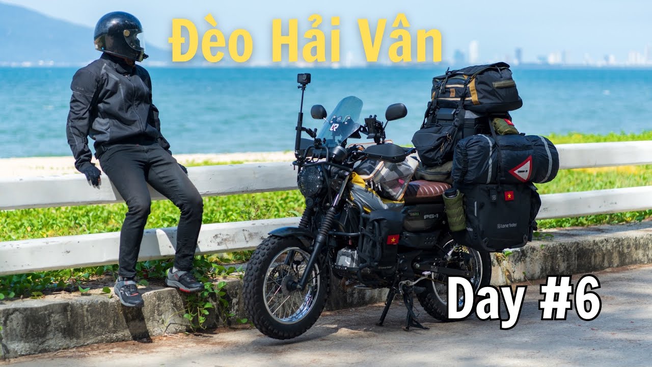 Chạy xe máy cùng mèo ở Đà Nẵng - Đèo Hải Vân- Huế