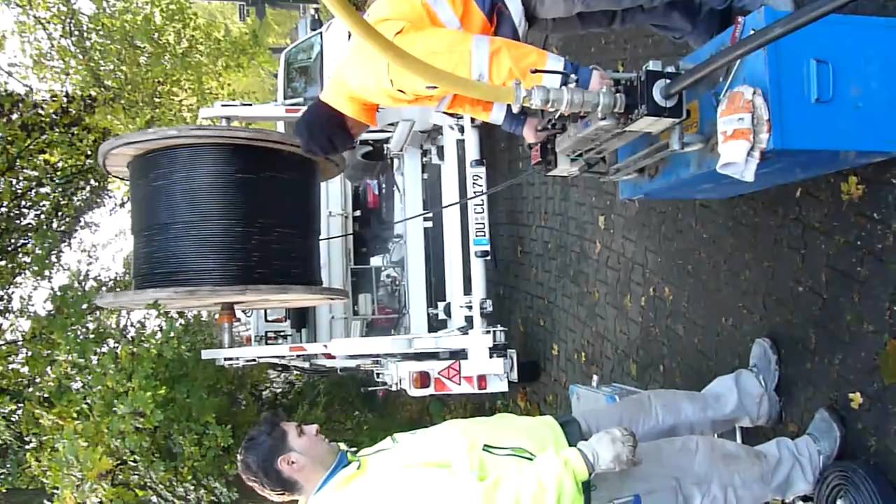LWL Kabel einblasen im CityNetz