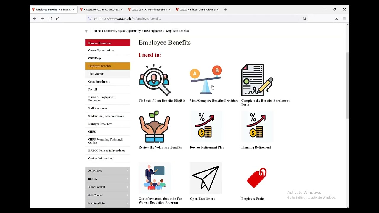 Staff Benefit Resources (New Hire Orientation)