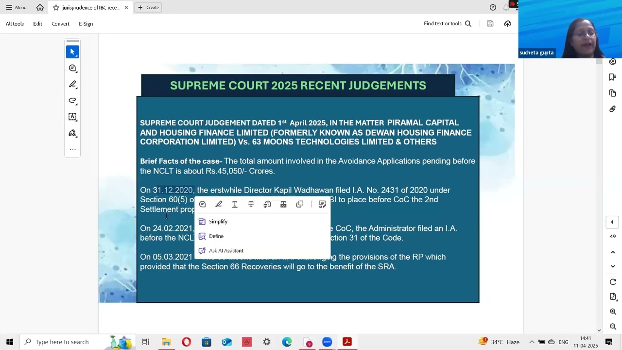 Workshop | Recent IBC Case Laws and Personal Guarantors (Part I)