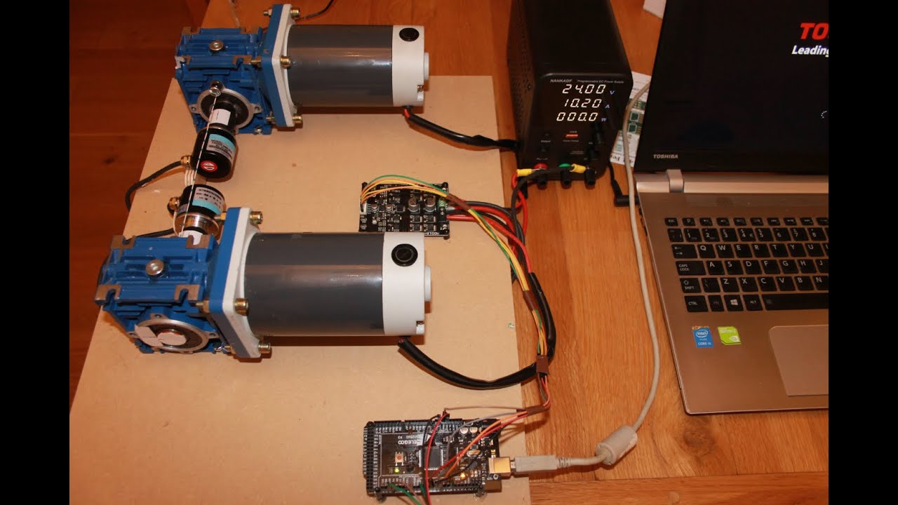 PID Control of 2 DC Motors using Arduino