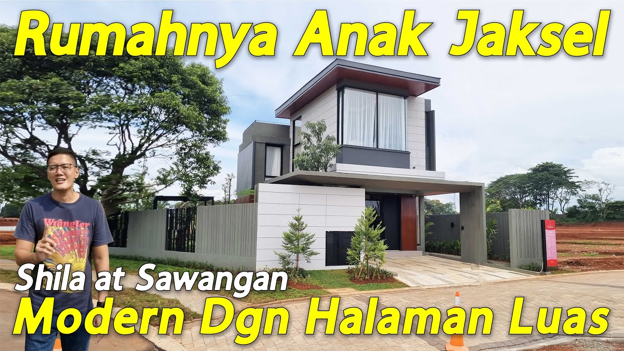 Rumah Tanah Luas Dengan Bangunan Bergaya Modern Di Cluster Tilia, Shila At Sawangan