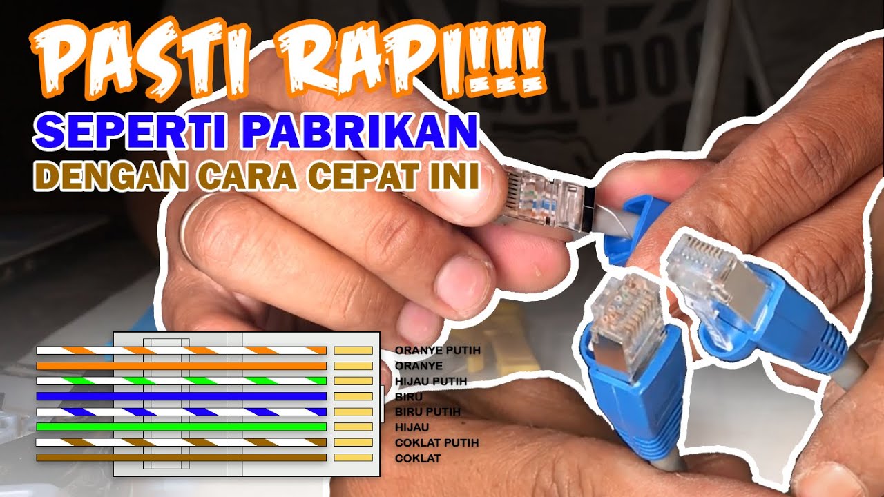 Cara Crimping Kabel LAN/UTP RJ45 Cat 6 ‼️ (Straight)