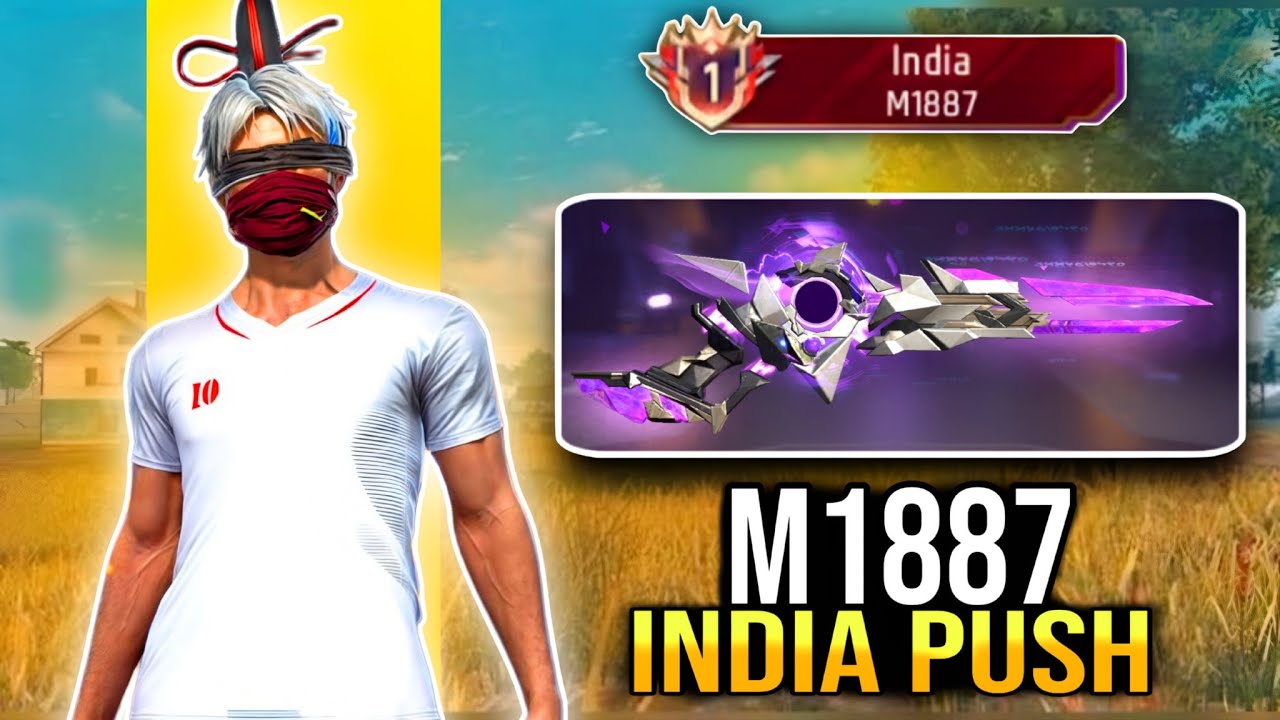 Pushing For Top 1 M1887 🇮🇳India Title In Br rank | Solo Weapon Glory Push | Ep-2#garenafreefire