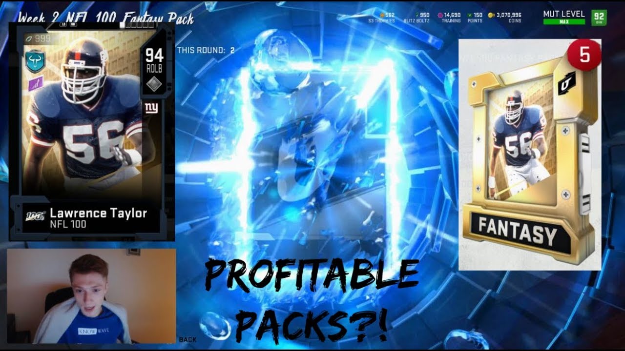 GREATEST PACKS EVER NFL 100 LAWRENCE TAYLOR! 2 FULL LEGEND PULLS | MUT 20