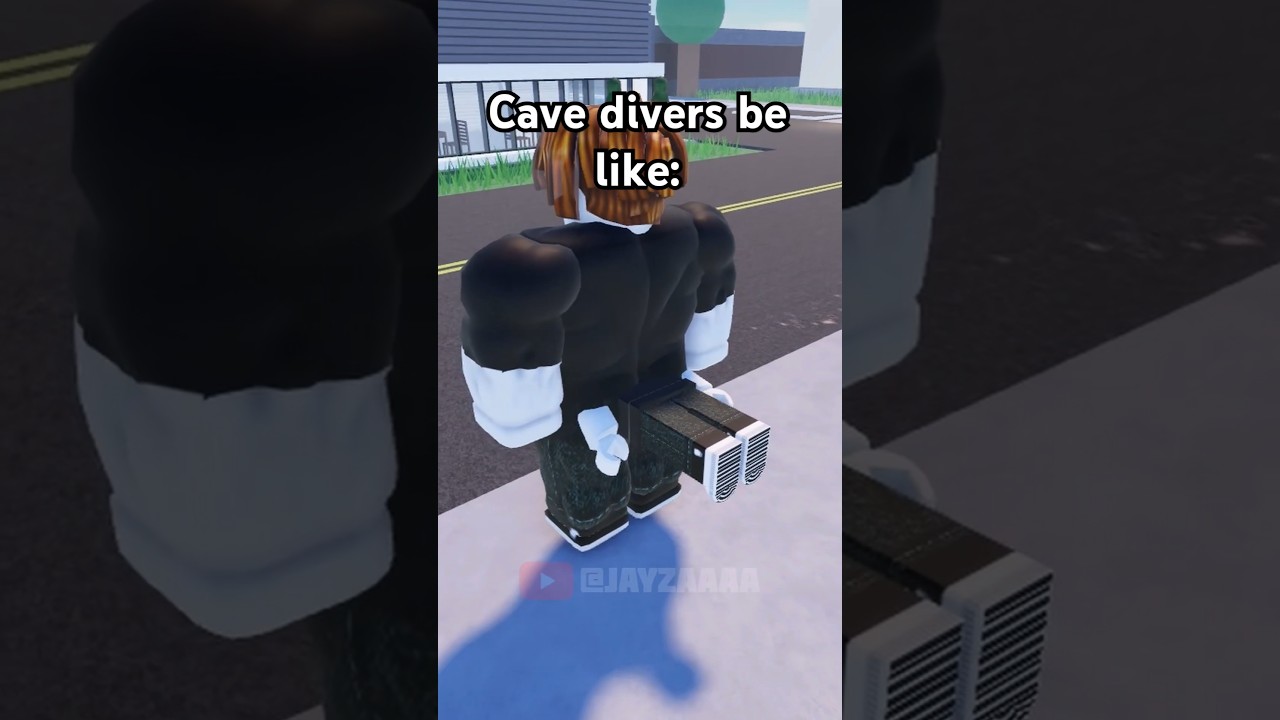 Cave divers be like.. #roblox #robloxedit #cavedivers #cavediving #memes #funny #shorts