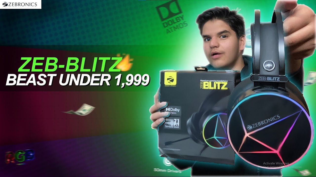Zebronics ZEB-BLITZ Gaming Headphones | Best Headphone Under Rs.1,999