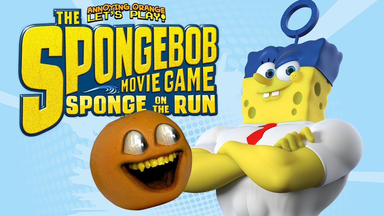 Spongebob on the Run!!! (Annoying Orange Plays)