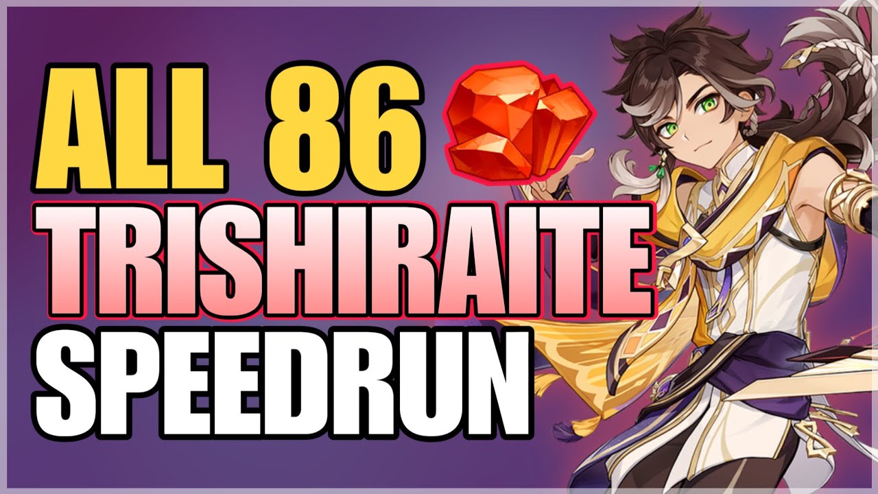 All 86 Trishiraite Locations - Efficient Farming Route | Sethos Ascension Materials | Genshin Impact