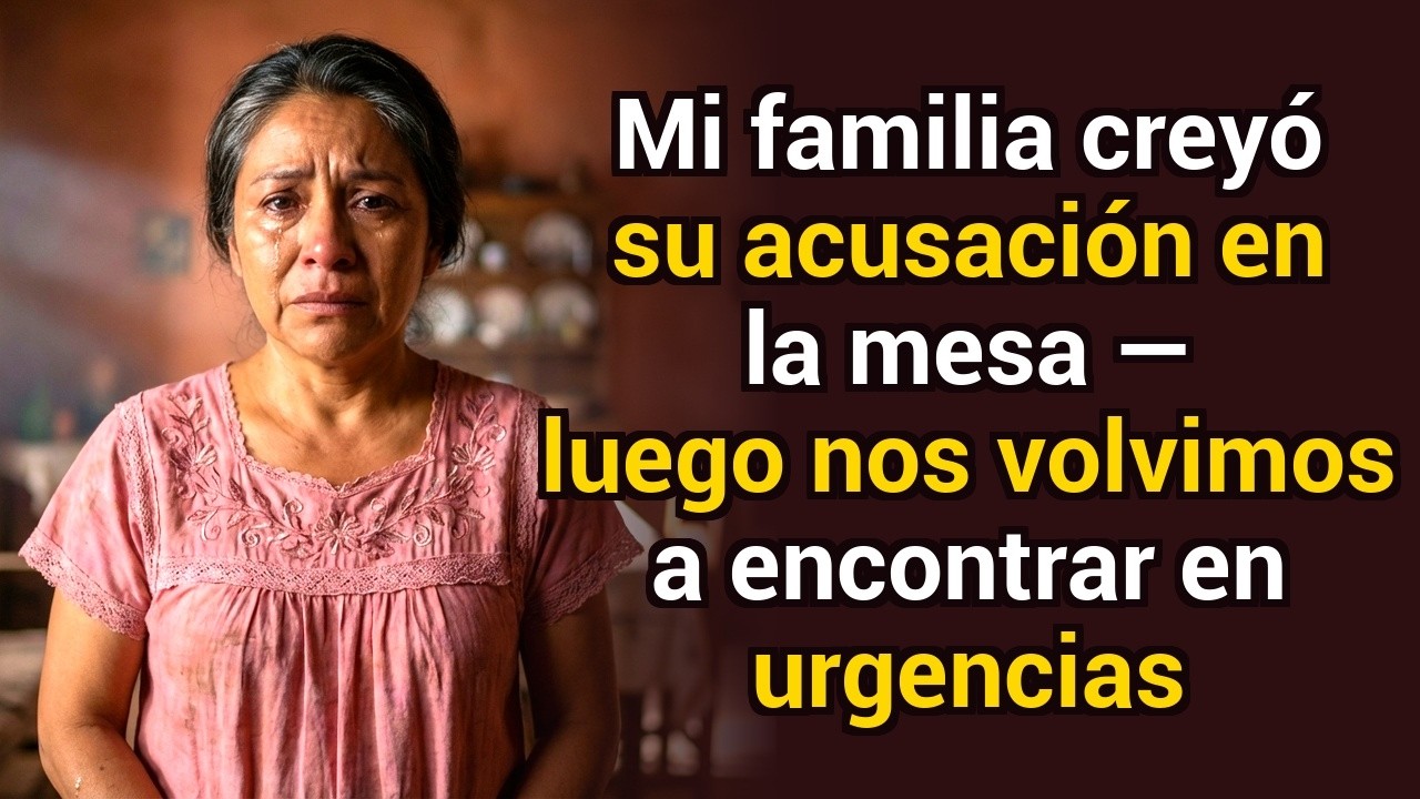 Mi familia creyó su acusación en la mesa — luego nos volvimos a encontrar en urgencias