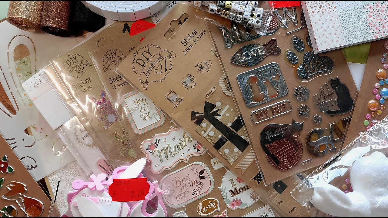 Tedi Haul | Blöcke, Sticker, Glitzerstoff... | ein paar Schnapper waren auch dabei