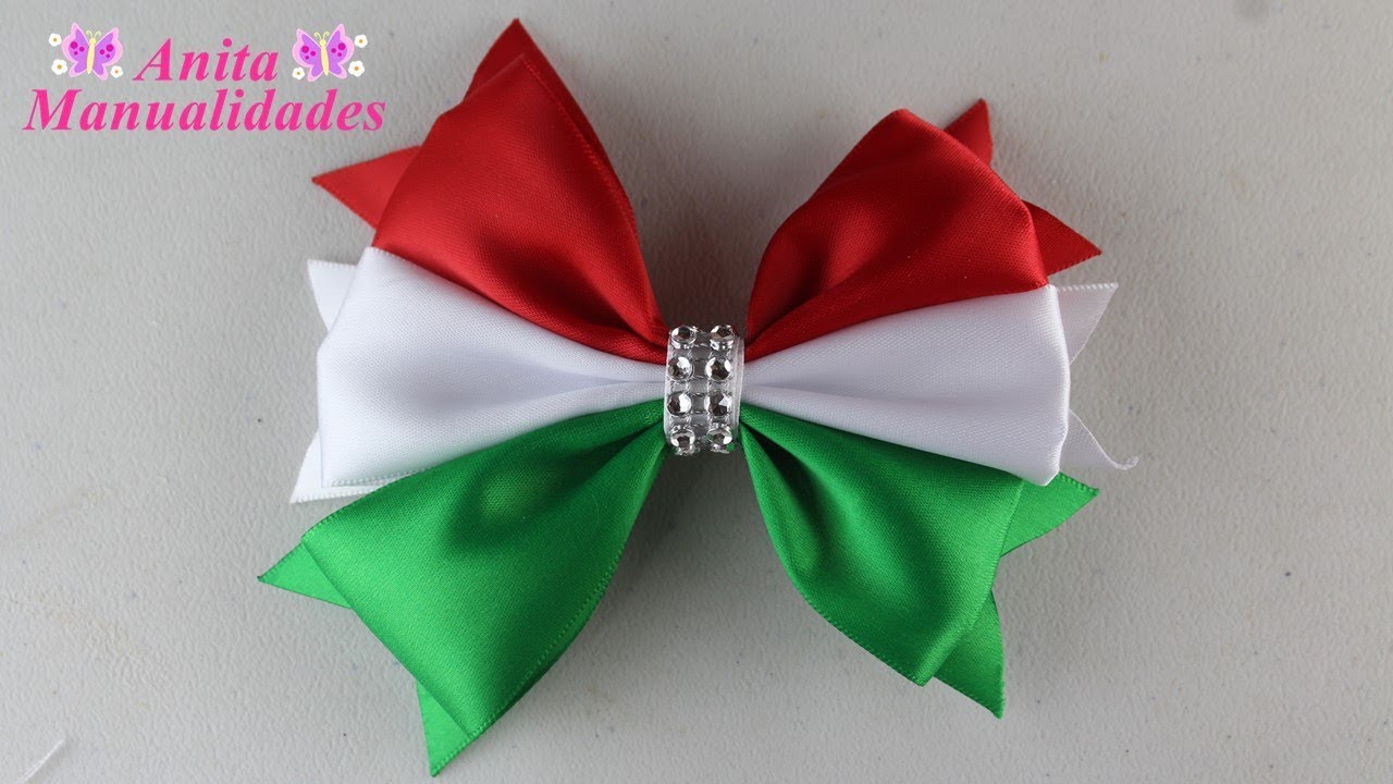 Moño Tricolor No.4 | Anita Manualidades