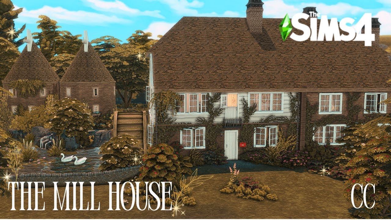 || The Mill Mouse || Oast Houses || British Cottage || Sims 4 || Speed Build || CC || British ||