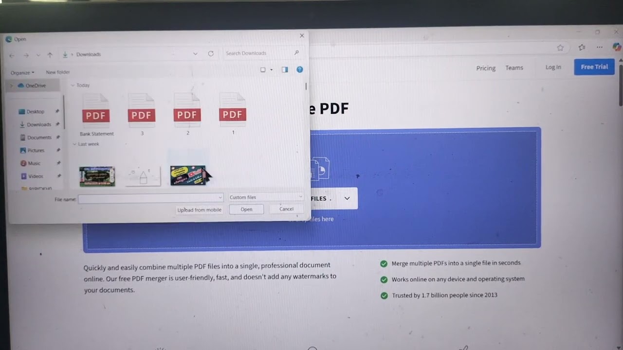 How to merge pdf files into one