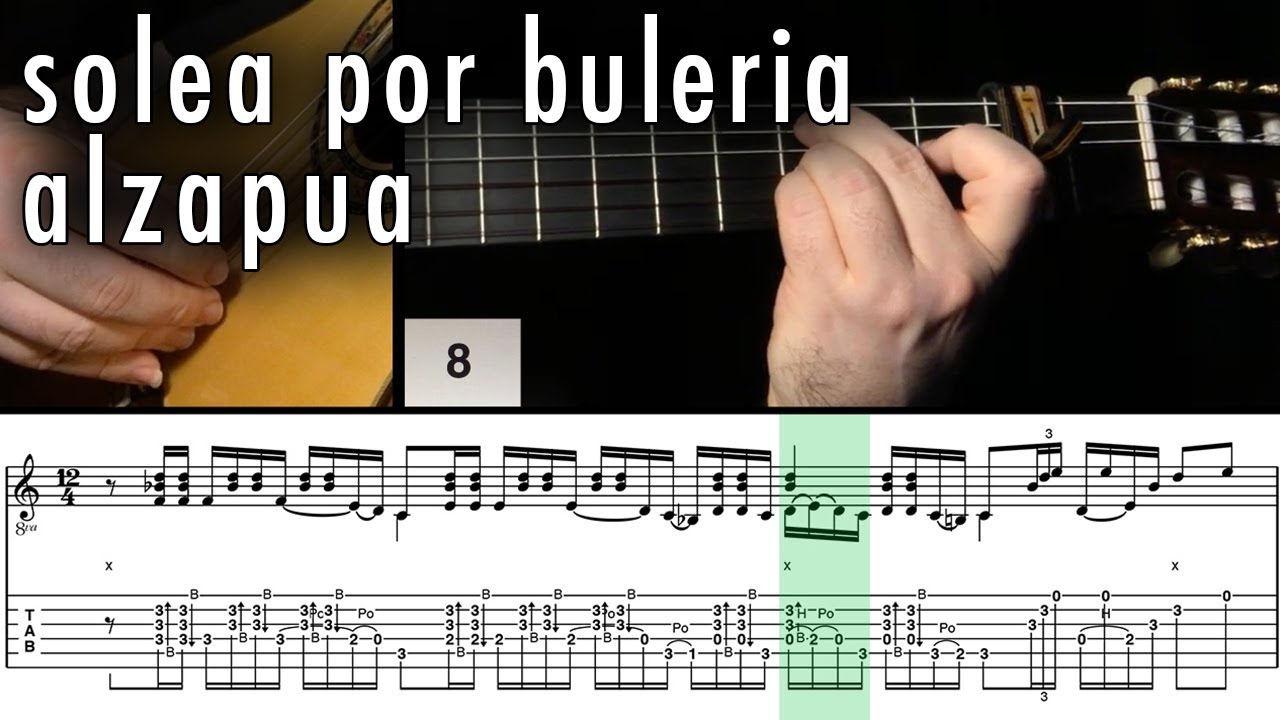 Flamenco Guitar 102 - 18 Solea por Buleria Alzapua