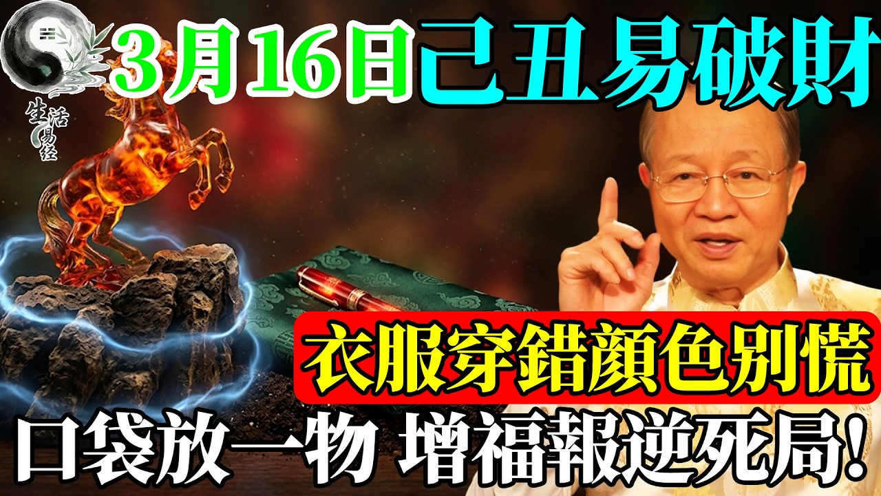 3月16日已經穿錯衣服了？別慌！教授教你一招“五行通關”立馬化解！#易經智慧 #易經  #曾仕強 #風水 #國學 #國學智慧 #正能量 #因果