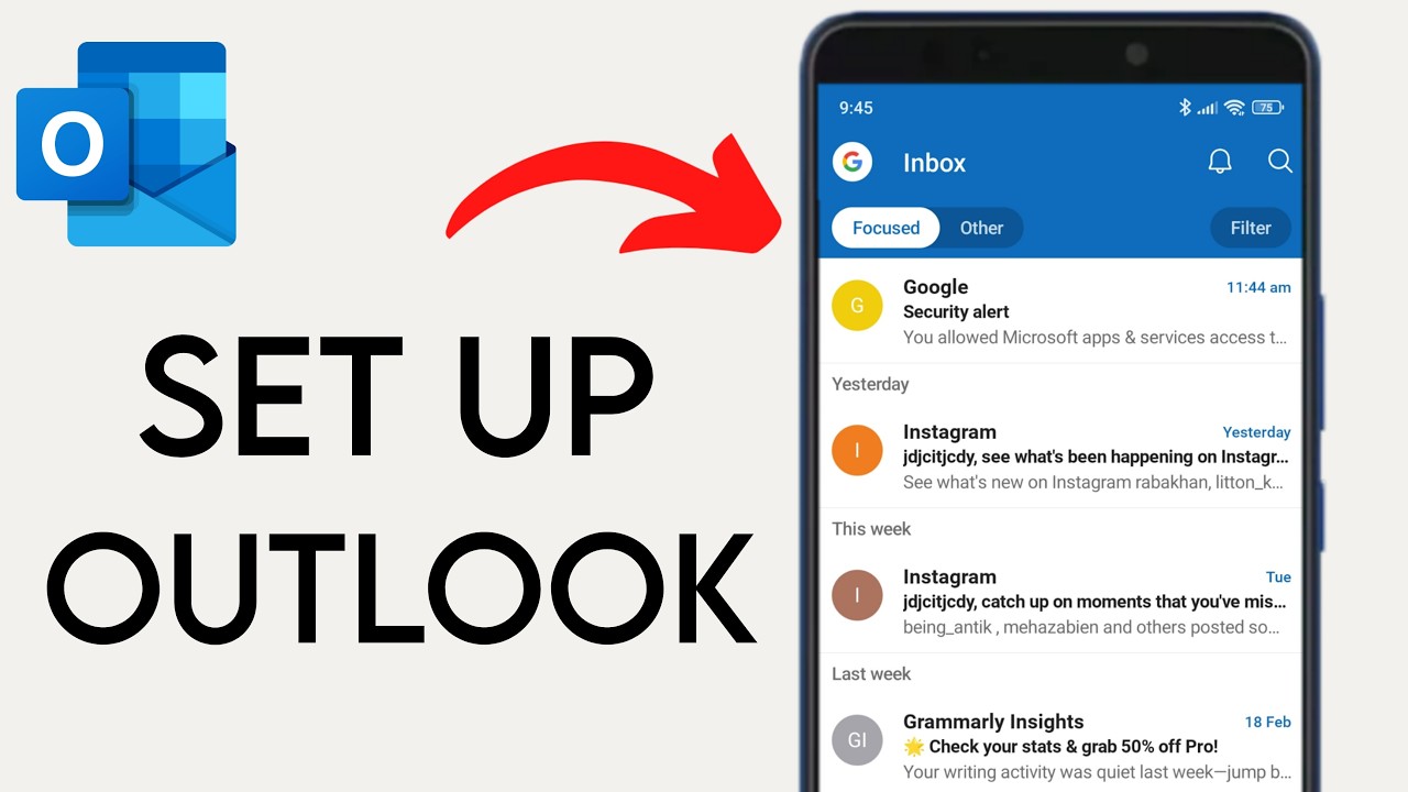 Как настроить Outlook на телефоне Android (2026)