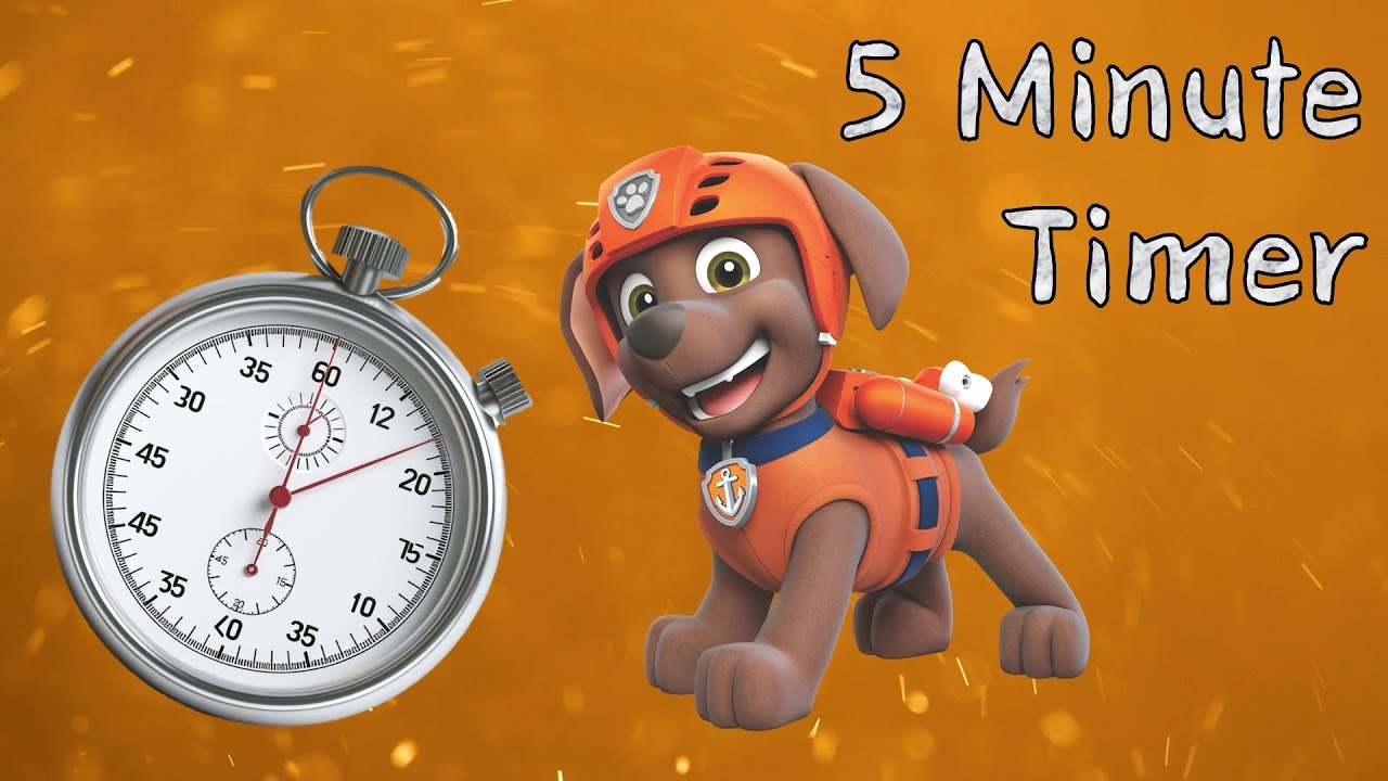 Paw Patrol Zuma 5 Minute Timer