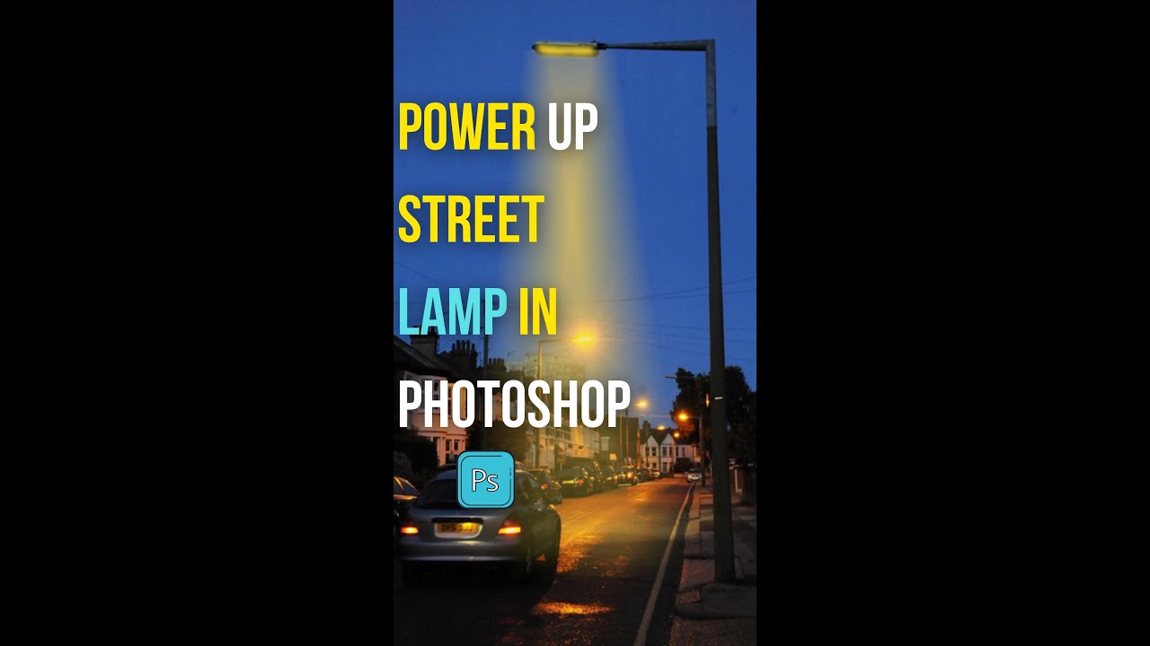 How to light a street lamp in photoshop