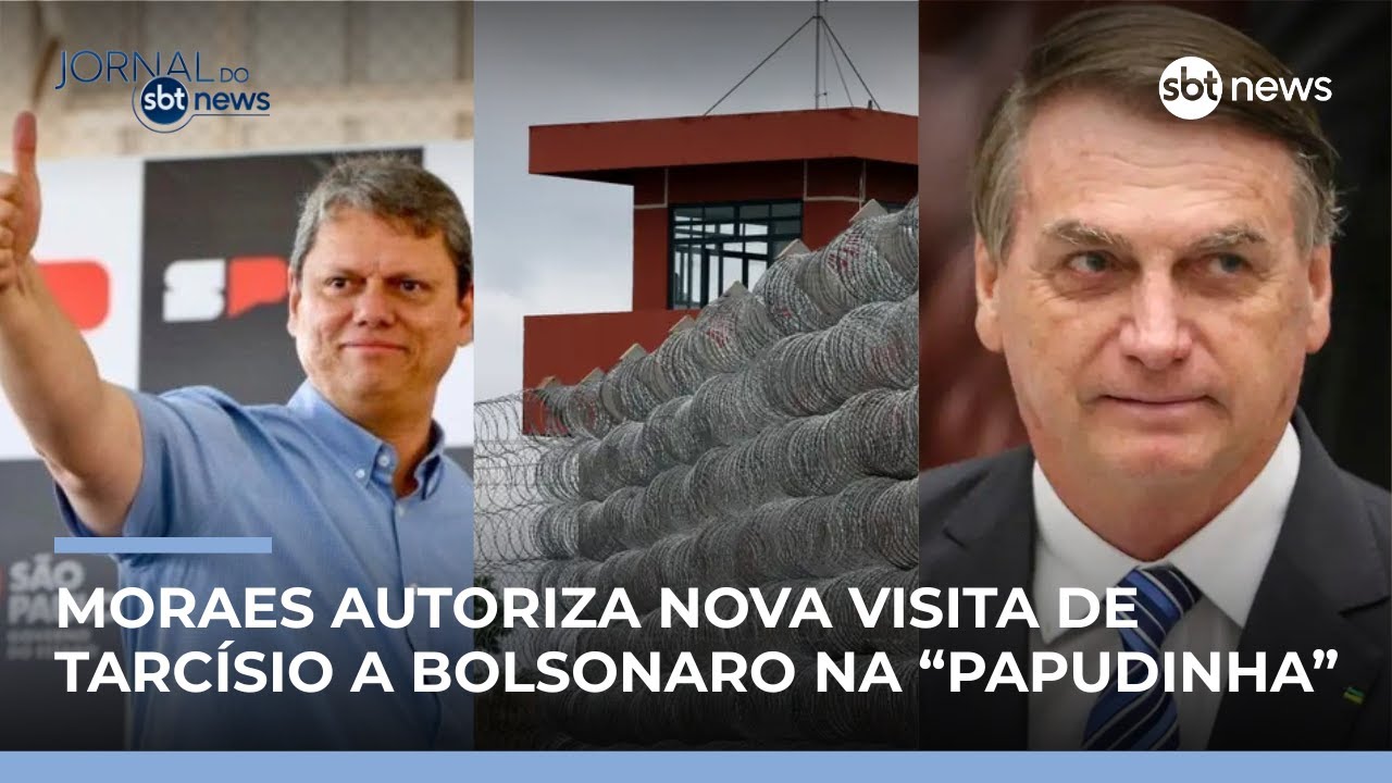 STF libera nova visita de Tarcísio a Bolsonaro na 