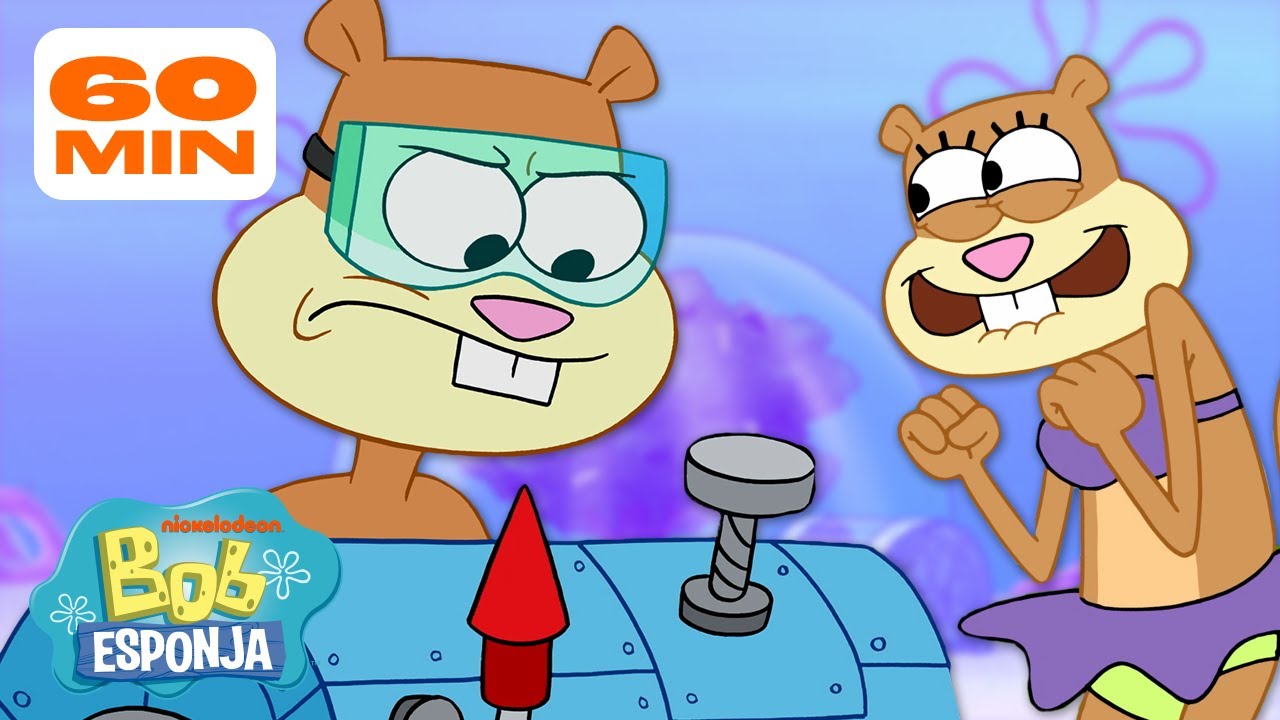 Bob Esponja e Sandy Sendo Melhores Amigos por 1 Hora | Bob Esponja em Português