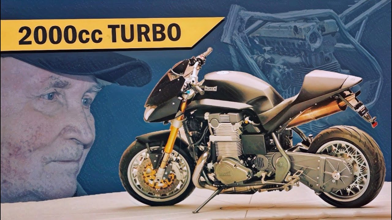БРУТАЛЬНЫЙ 2000-кубовый TURBO! Второй мотоцикл Фриделя Мунка был АТОМНОЙ БОМБОЙ...