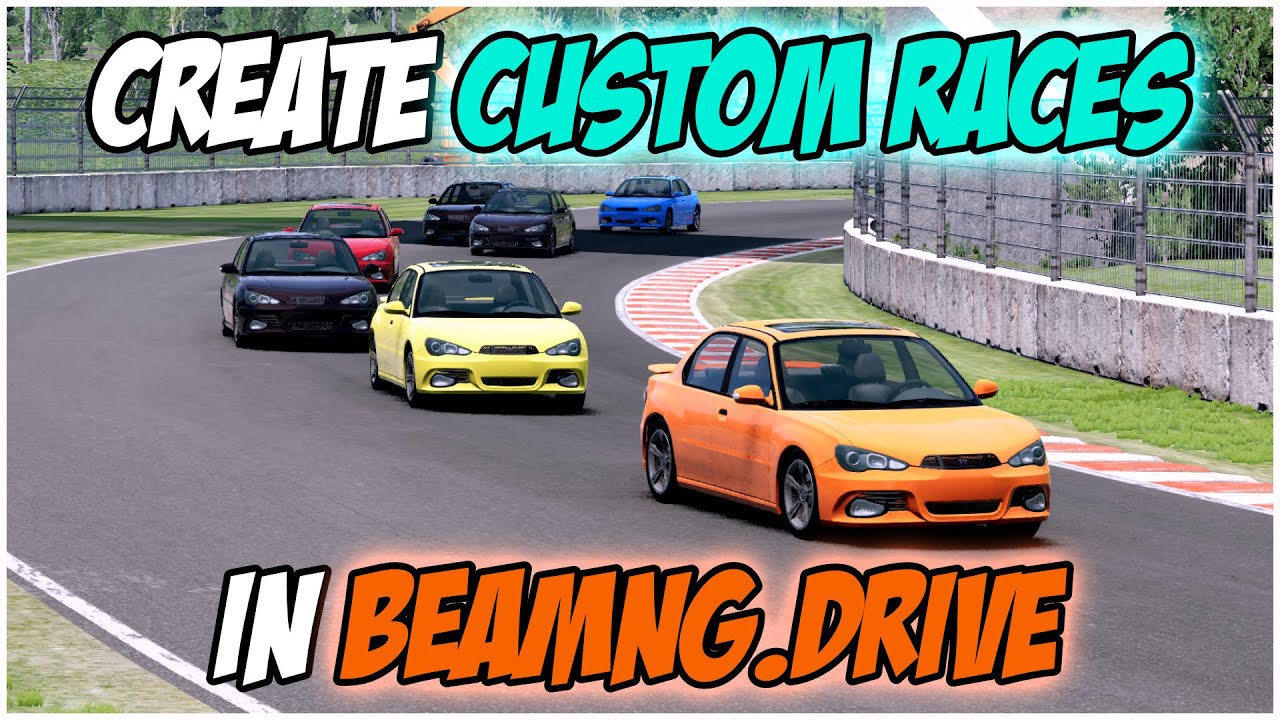 Как создавать собственные гонки в BeamNG! (Руководство по гонкам ИИ)