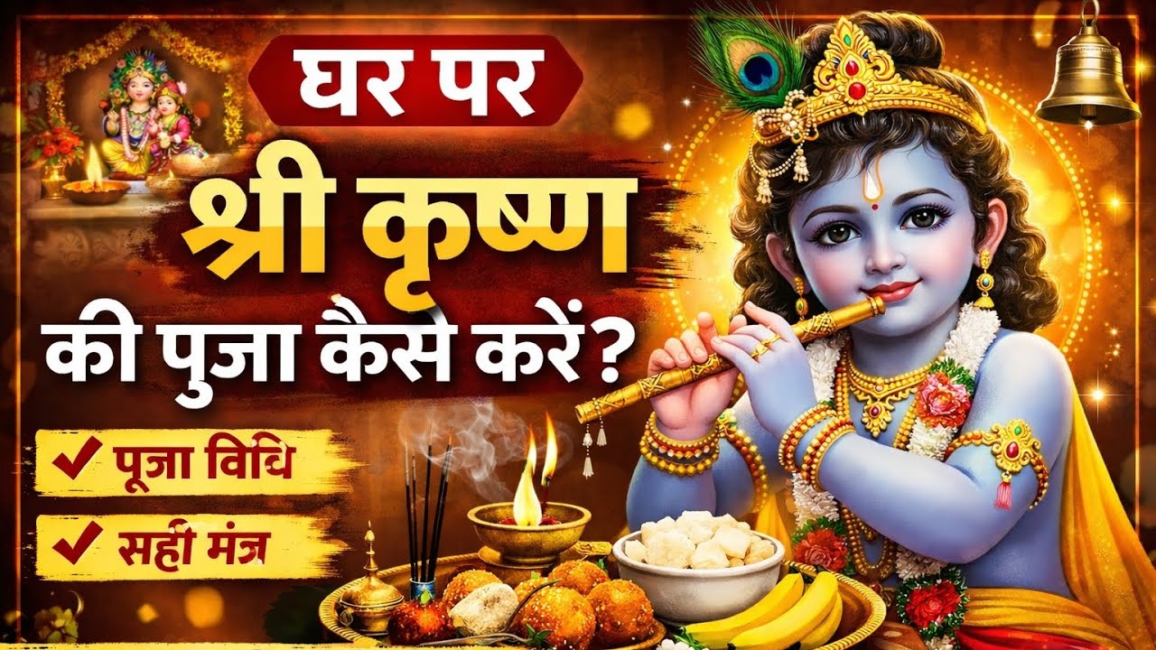 भगवान श्री कृष्ण की पूजा कैसे करें | आसान और सरल तरीका Jay shree Krishna 🙏