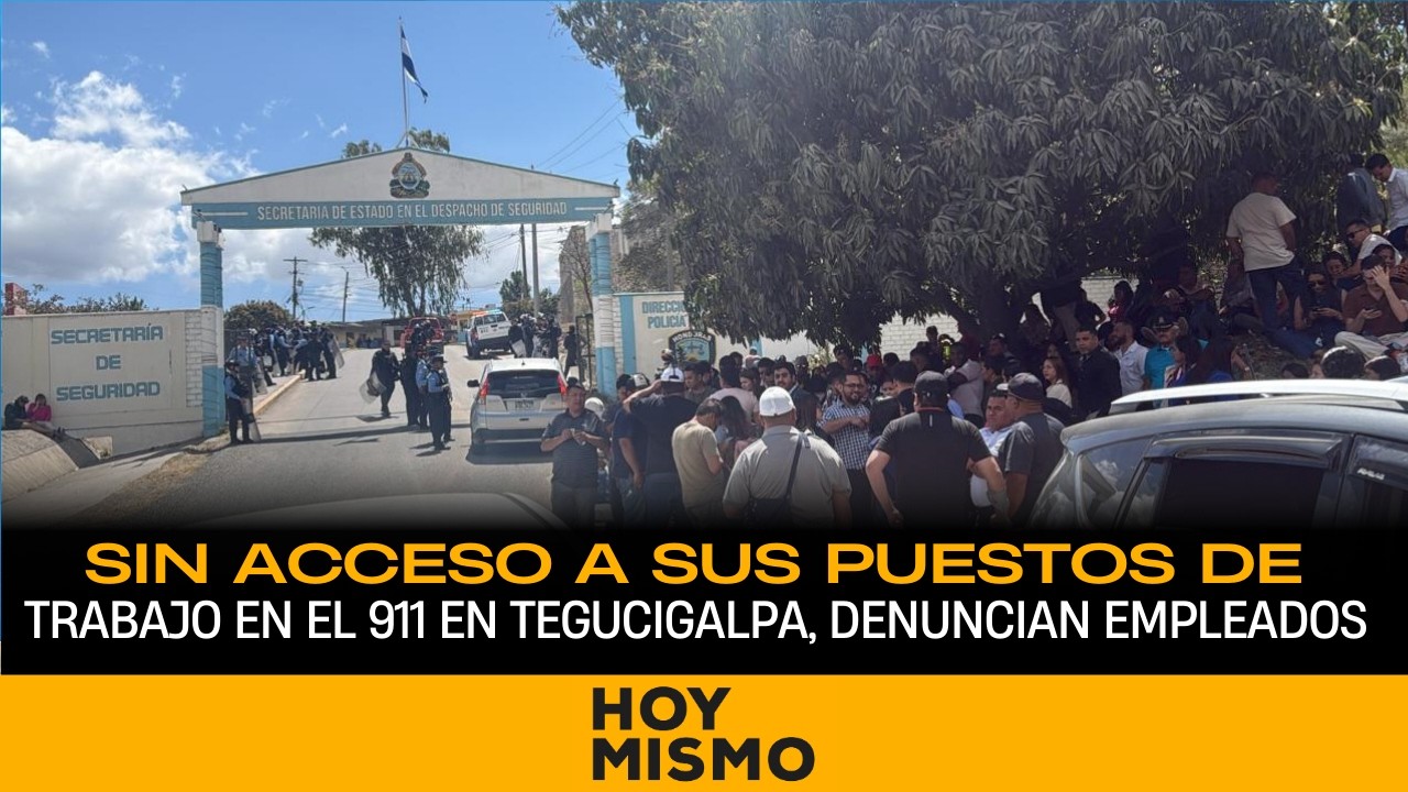 Sin acceso a sus puestos de trabajo en el 911 en Tegucigalpa, denuncian empleados.