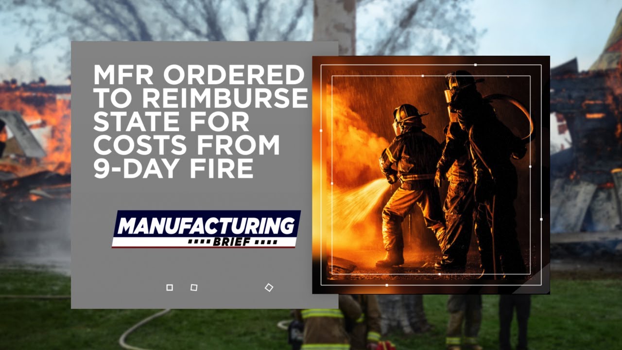 Chemtool Ordered to Reimburse State After 9-Day Fire