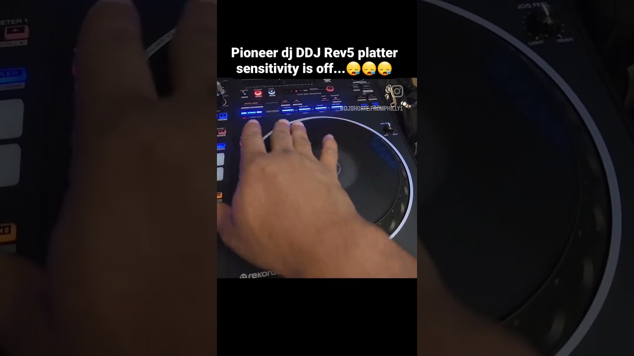 Why is the #pioneerdj #rev5 platter not as sensitive as it should be for certain pull-backs?