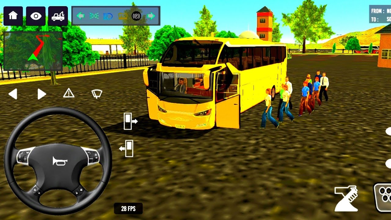 Coach Bus Simulator India Off Road Driving Bus Game Simulator 2025 Gameplay Video #bus #game #gaming