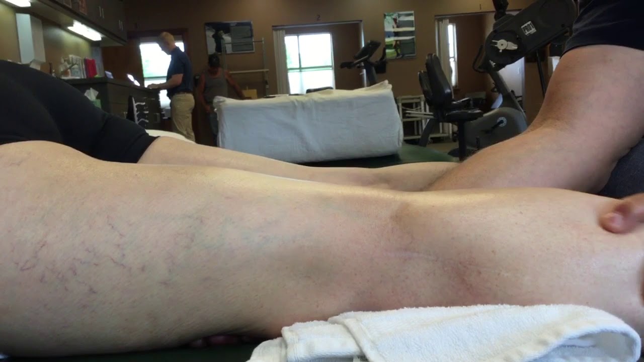 Manual therapy Knee Extension 5-wks Post Op ACL primary direct repair Surgery