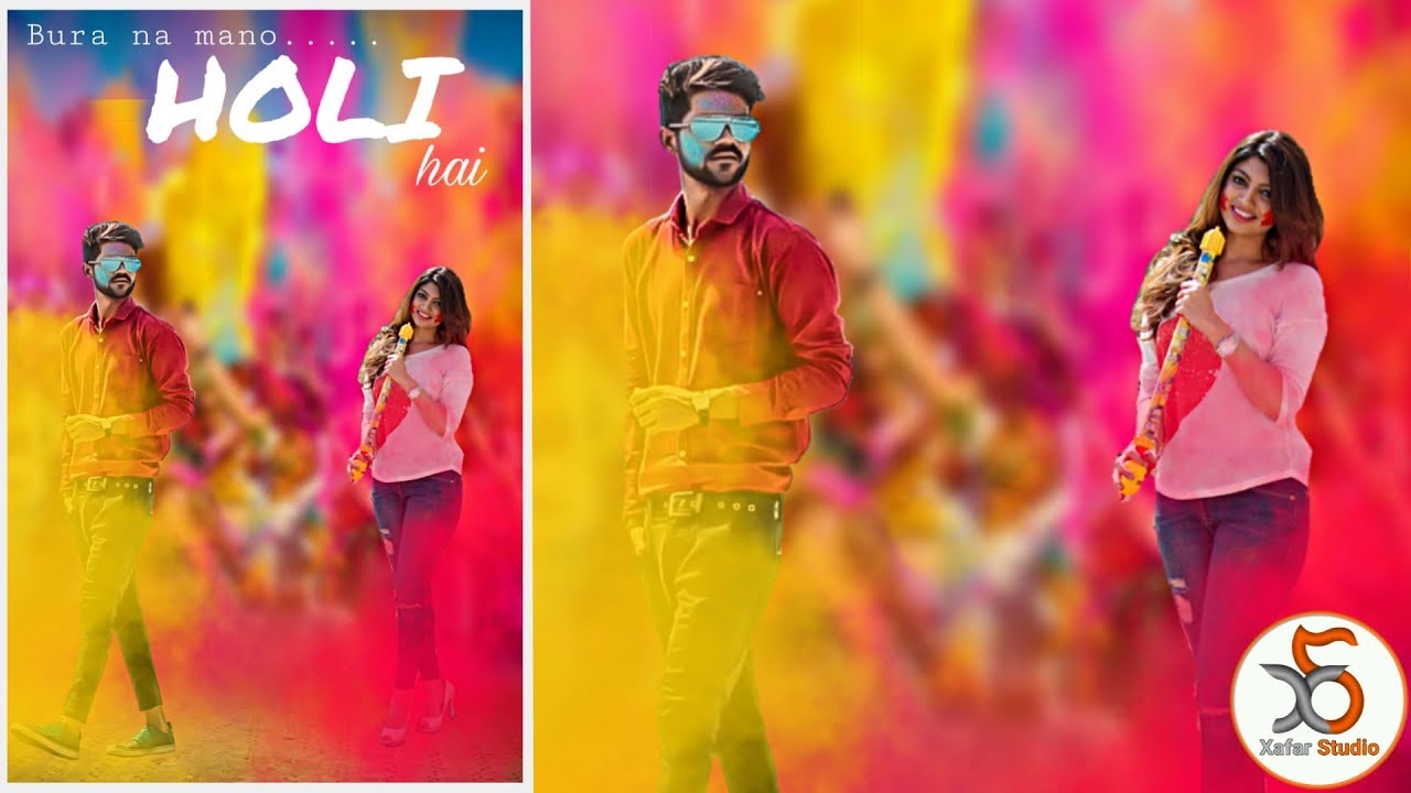 Happy Holi 2020 Editing | Picsart Holi Special Editing Tutorial 2020 | by xafar studio