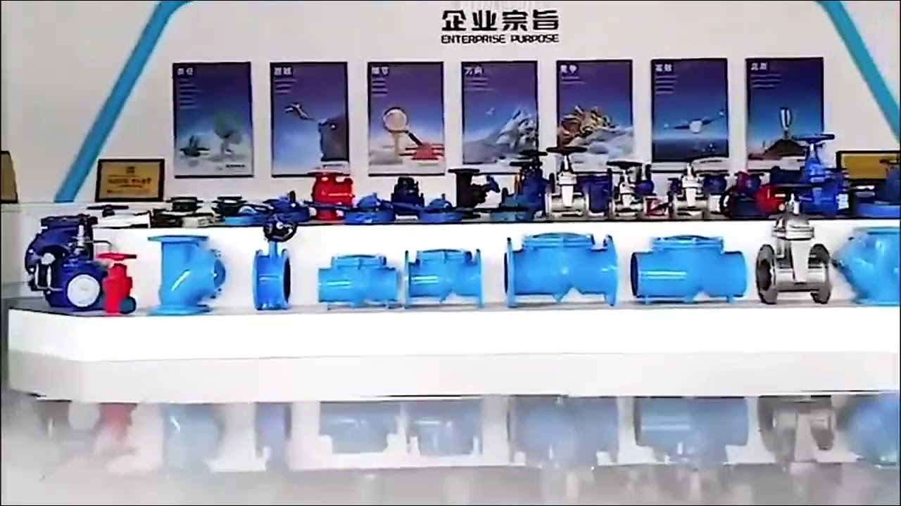 The real scene inside the casting workshop of JHY Valve Factory's product sample room#gatevalve