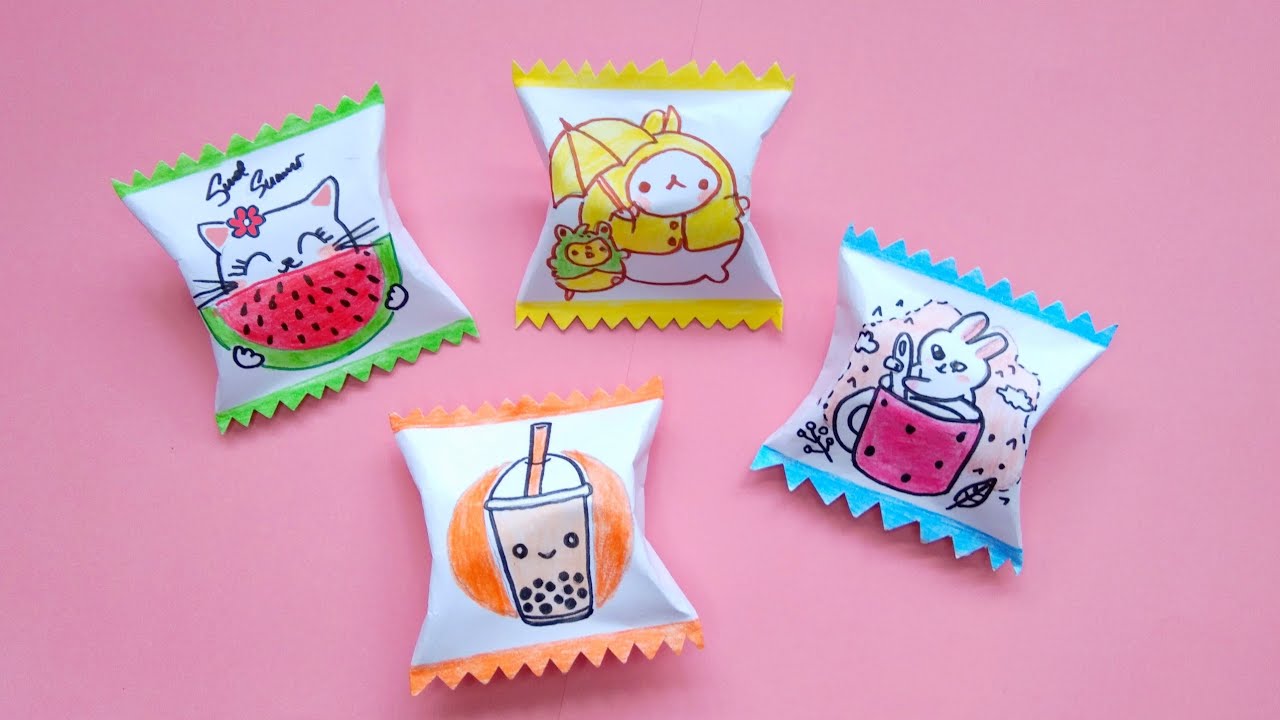 Ide Hadiah Dari Kertas - Cara Membuat Tempat Hadiah Permen Coklat