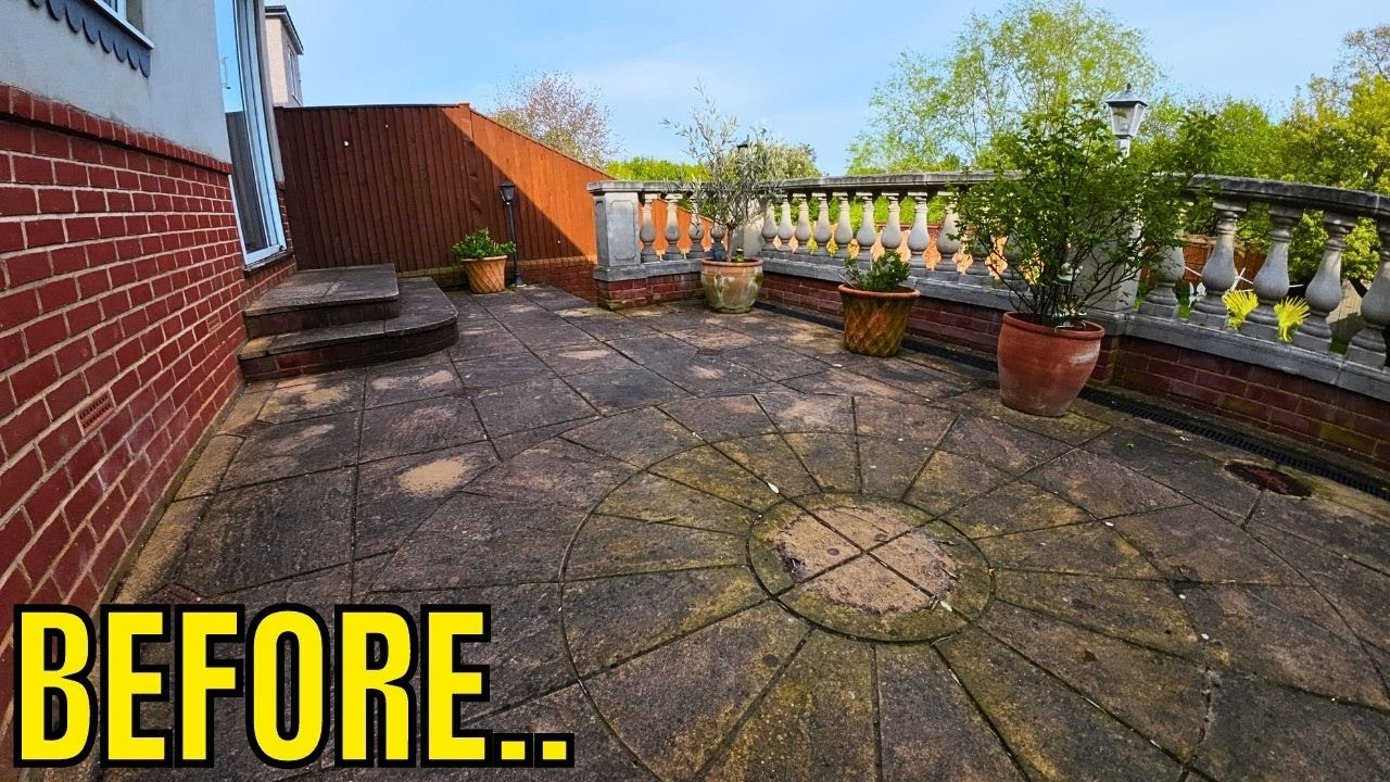 They Were STUNNED! We Cleaned This EPIC But FILTHY Patio For &pound;.. ZERO!