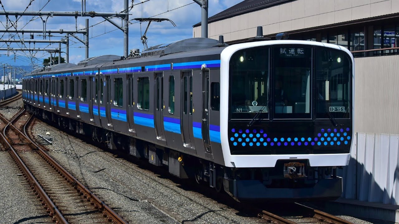 JR仙石線 新型車両E131系800番台(N1) 乗務員訓練 多賀城駅 発着シーン[半自動ドア車外放送.促進メロディーあり]