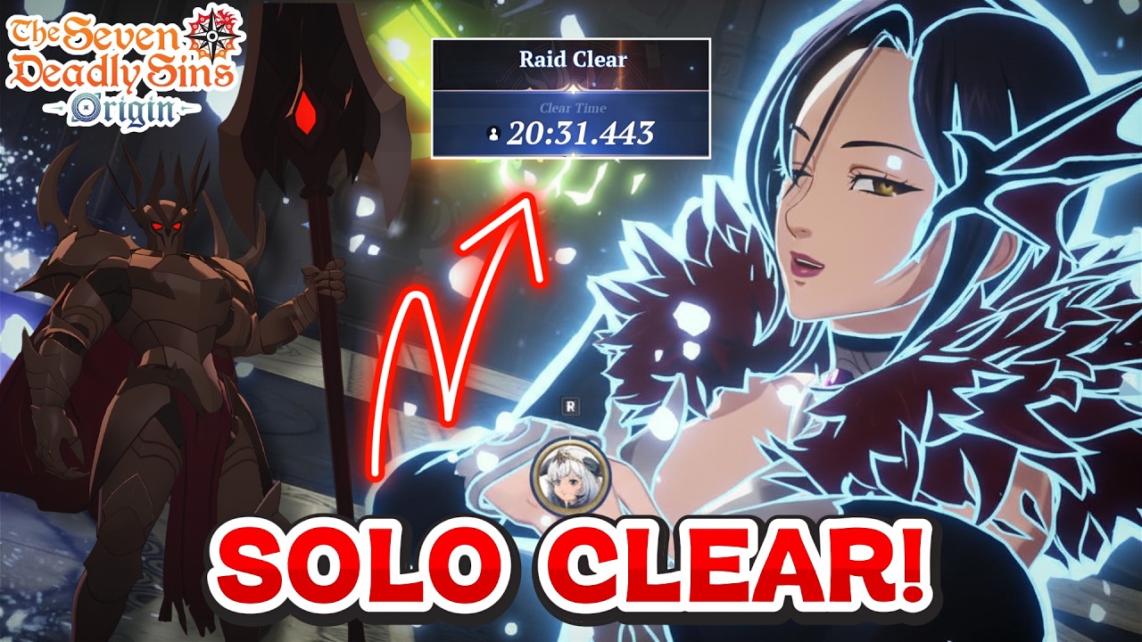 Easy Raid Solo Clear - MERLIN OP ICE BUILD❄️ She Is Doing Big NUMBERS! | 7DS Origin