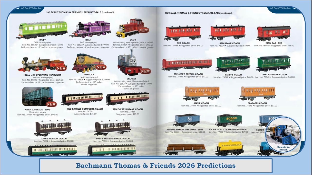 Bachmann Thomas & Friends 2026 Predictions