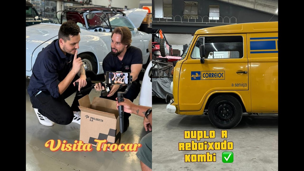 ENTREGA KOMBI COM DUPLO A REBAIXADA + VISITA TROCAR + VISICA FÁBRICA ALAVANCAS