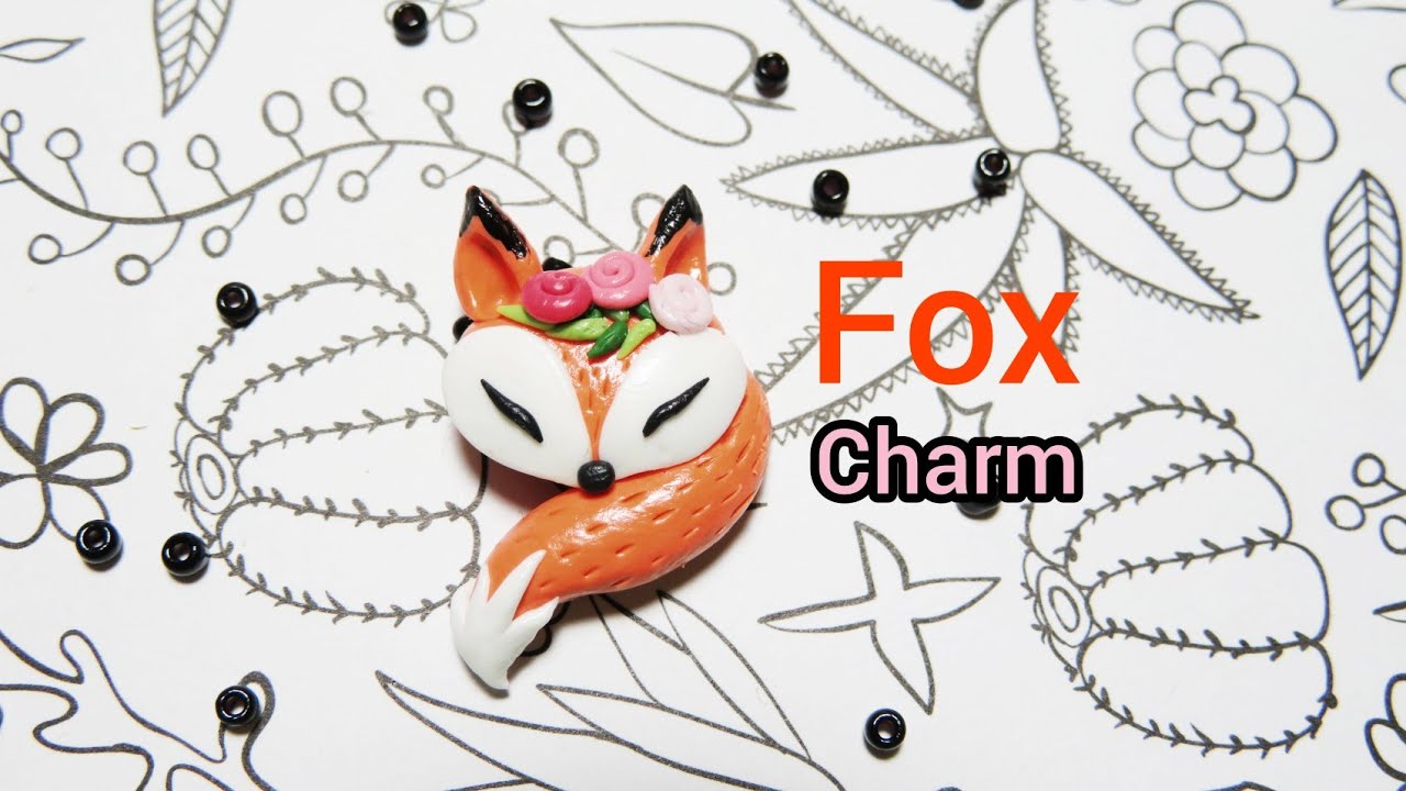 Fox Charm/ Pendant. Polymer Clay Jewellery Tutorial @beprettyme