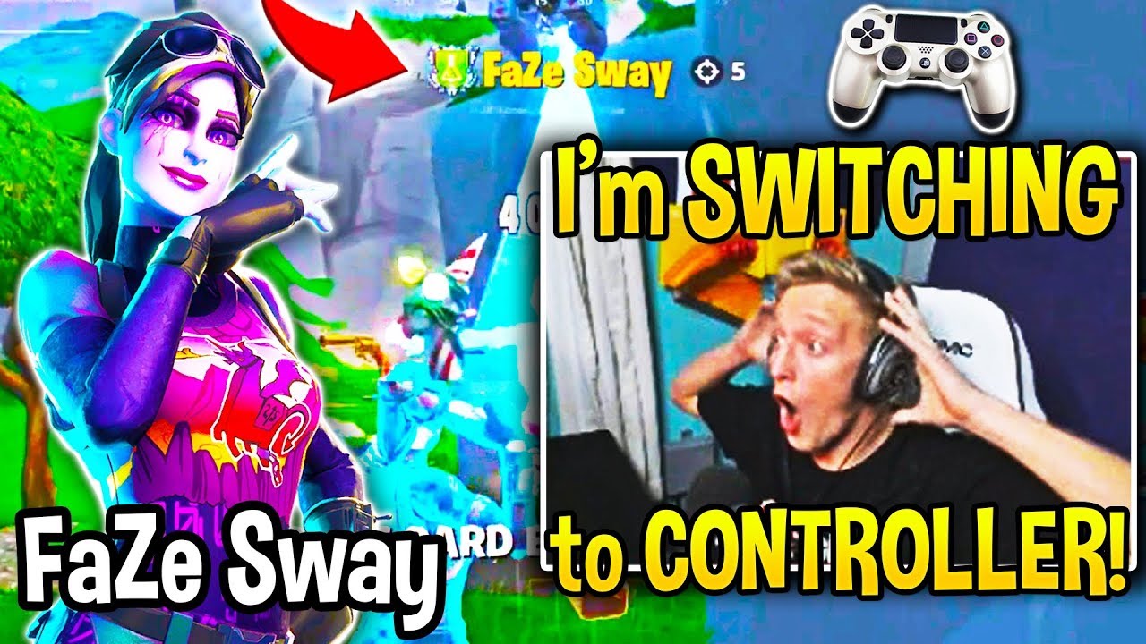 TFUE *SHOCKED* Spectating FaZe Sway!.. Tfue WANTS To Use CONTROLLER after THIS!